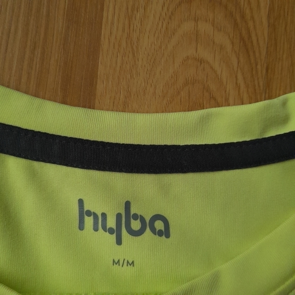 HYBA Top Activewear Running Womens Medium Yellow Neon - Picture 5 of 8